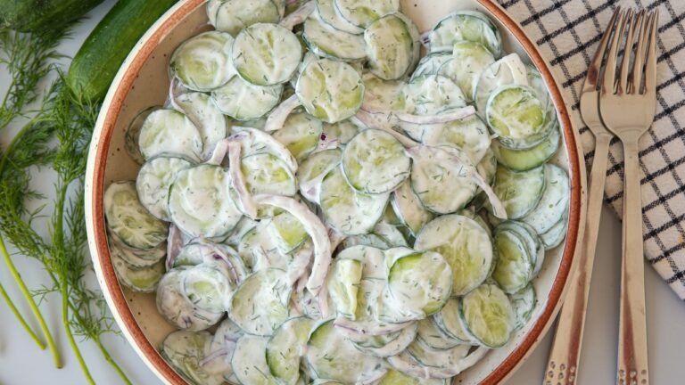 creamy cucumber salad